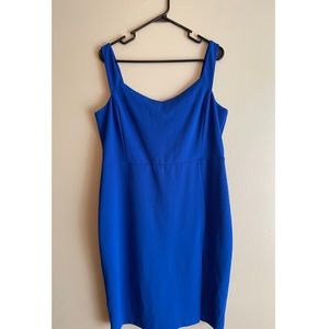 Express bodycon dress, royal blue, size XL
